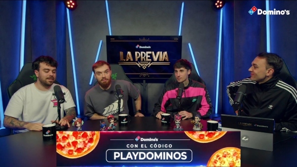 Domino's refuerza su apuesta gaming con el patrocinio de La Previa, el podcast líder de League of Legends